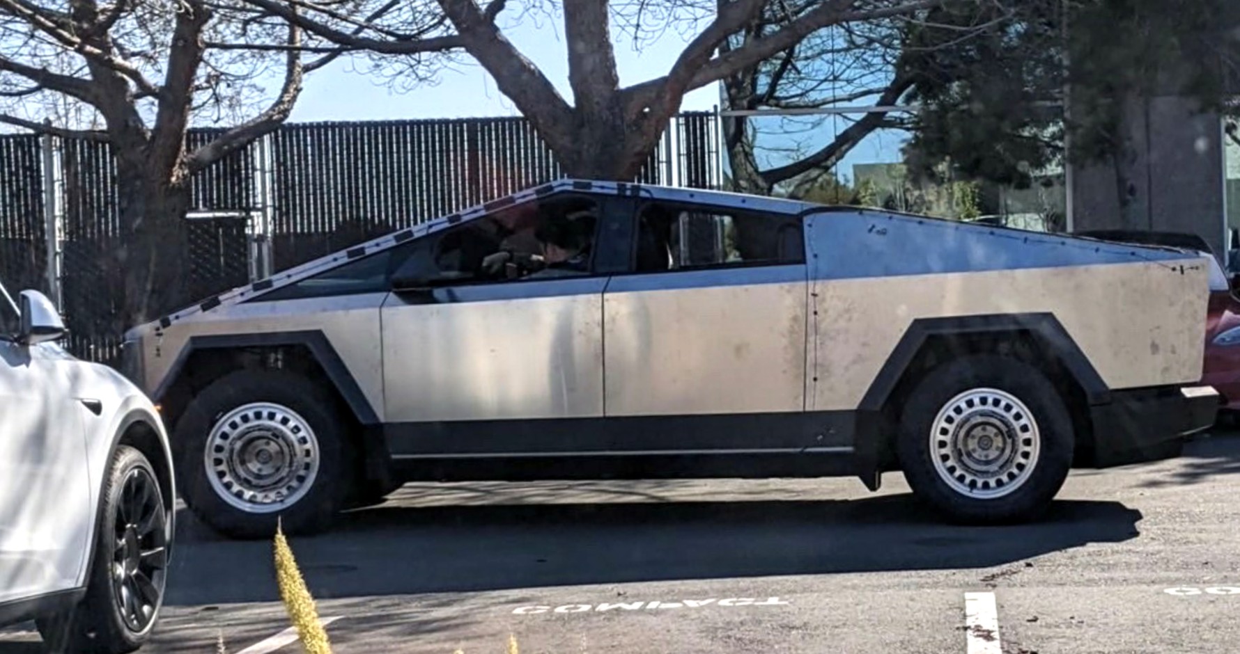 Tesla Cybertruck Spotted Testing With Steelies And Force Transducers ...