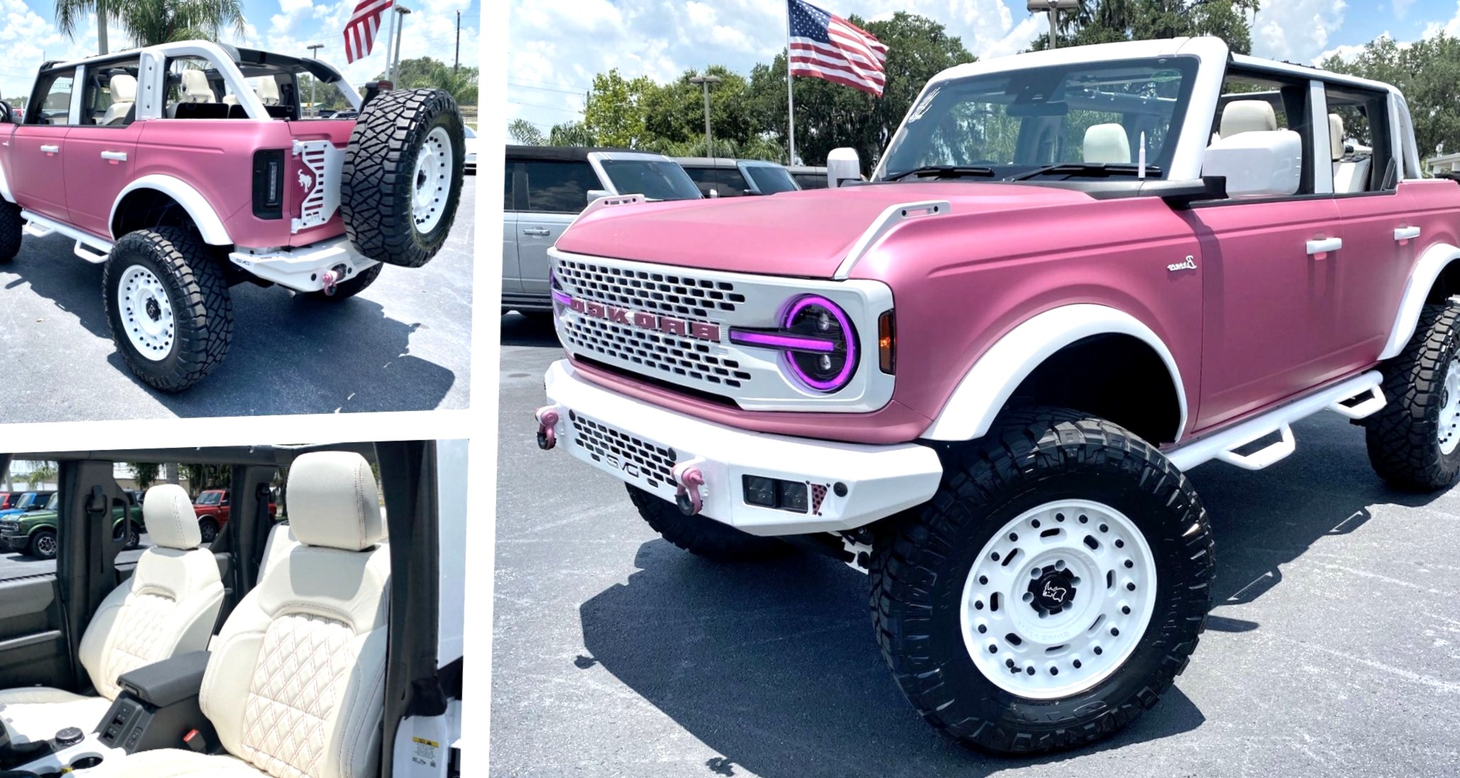 Custom Ford Bronco Is So Pink It’ll Make Barbie Trade Her Jeep Auto